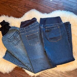 3 pairs of maternity jeans XL/16